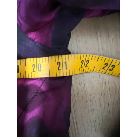 Rachel Comey Target Quilted jacket, long,  Snaps, smudge print purple pink - Picture 5 of 7